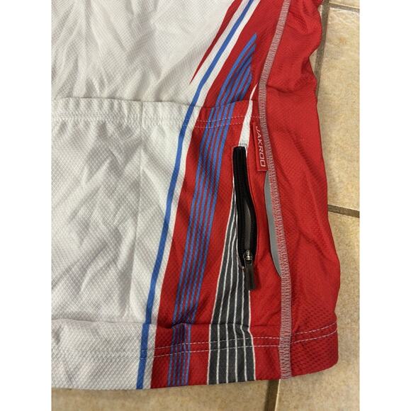 NWOT JAKROO M WOMEN’S FULL ZIP RELAXED CUT CYCLING JERSEY WITH LOGOS - Picture 8 of 8